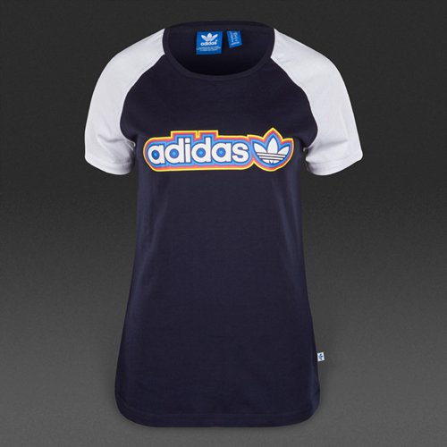 Adidas Originals Trefoil T-Shirt Legend Ink / White for Women